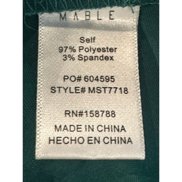 Mable – Emerald Hi-Lo Blouse – S - Picture 3 of 4